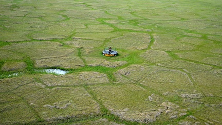 Устье нефтяной скважины в Арктике